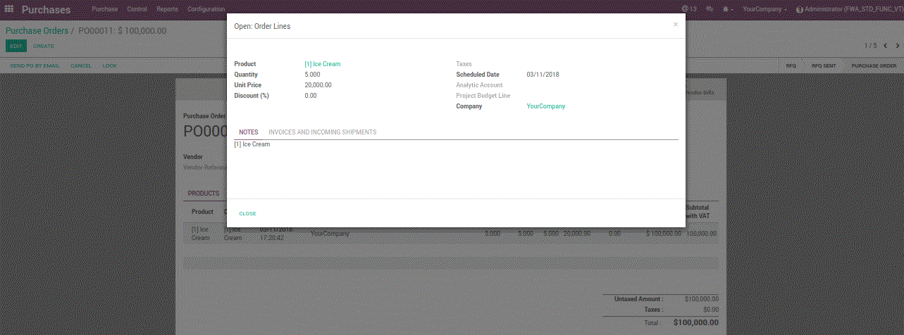 Bloc texte et image Odoo