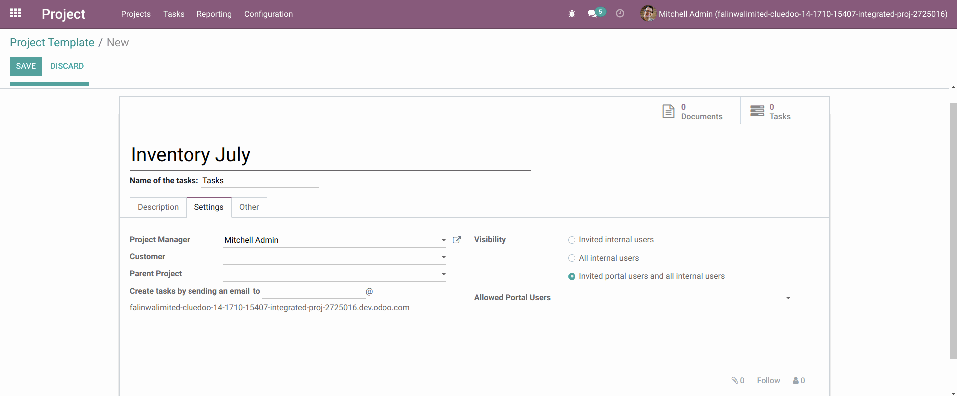 Odoo • Text and Image