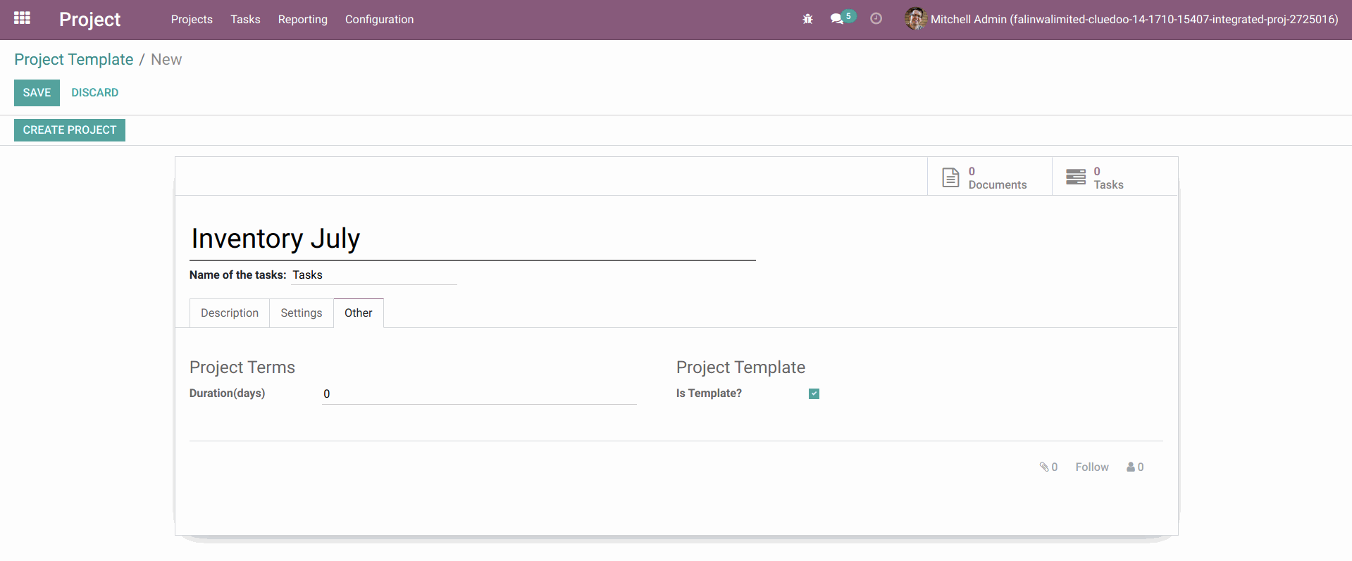 Odoo • Text and Image